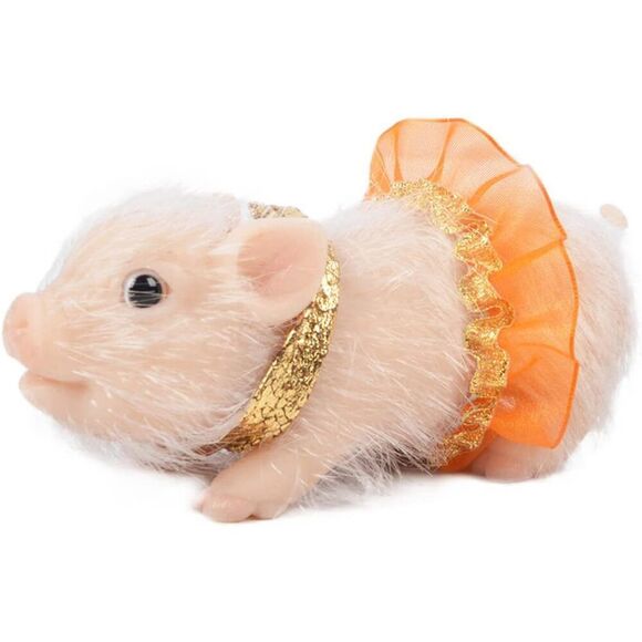 5 Inch Mini Dolls Silicone Piglet, Cute Mini Piggy Toys, Stretchy Soft Silicone